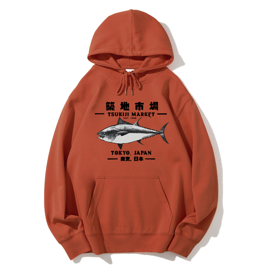 Tokyo Tsukiji Market Cotton Hoodie