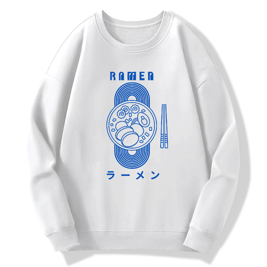 Lamian Noodles Cotton Pullover Sweatshirt