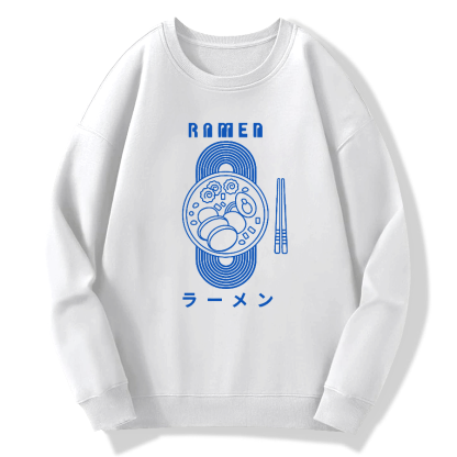 Lamian Noodles Cotton Pullover Sweatshirt