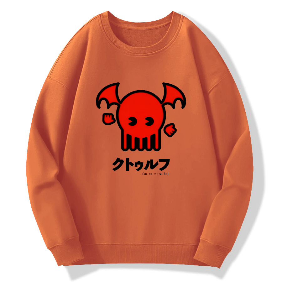 Japanese cartoon pattern Cotton Pullover Sweatshirt