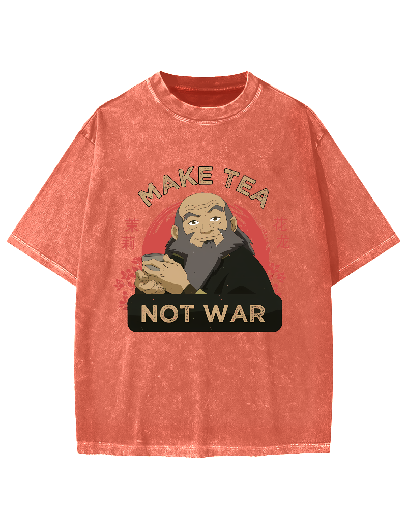 Make Tea not War Vintage Washed T-shirt
