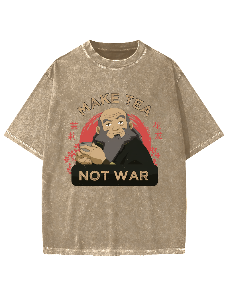Make Tea not War Vintage Washed T-shirt