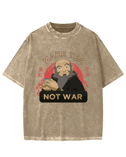 Make Tea not War Vintage Washed T-shirt