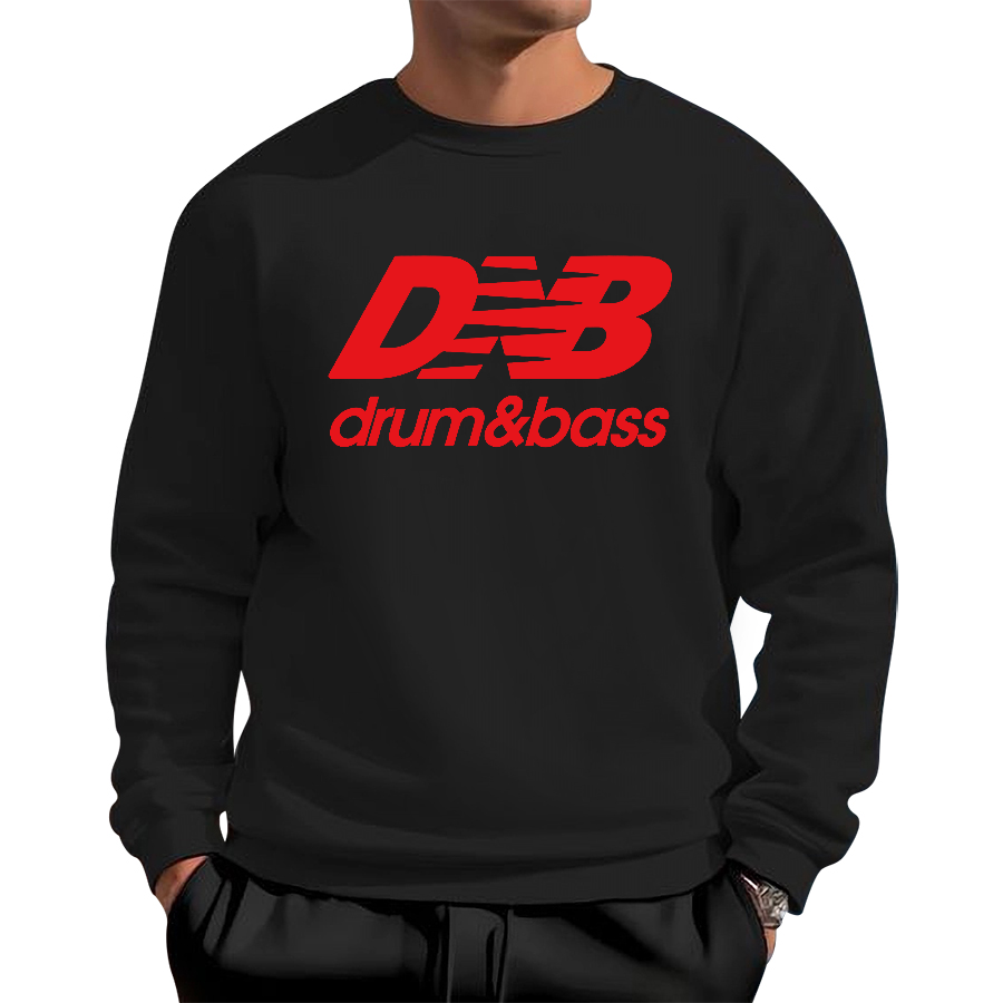 Drum And Bass Cotton Pullover Sweatshirt
