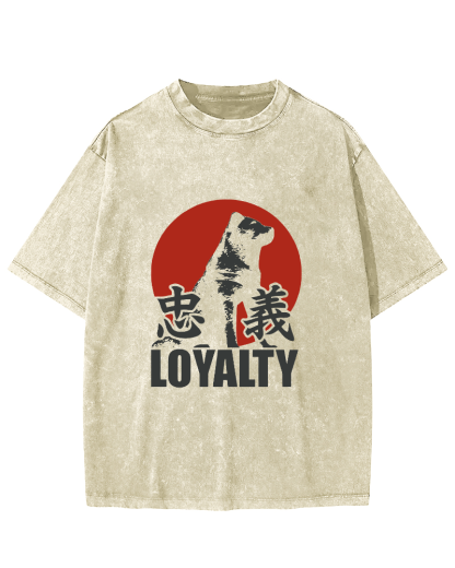 Japanese Animal Patterns Vintage Distressed T-shirt-Zazasy