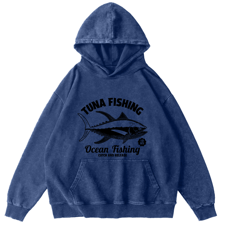 Tuna Japanese washed hoodie-Zazasy
