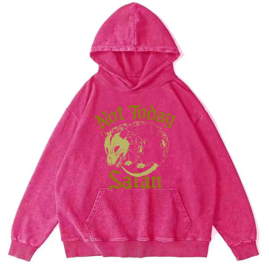 Not Today's Salam Vintage Distressed Hoodie-Zazasy