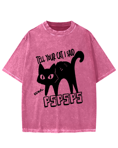 Attract Cats Vintage Washed T-shirt