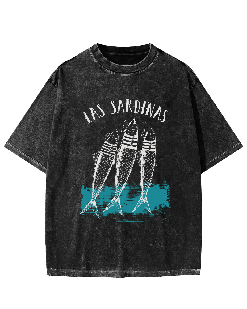 Las Sardinas Vintage Washed T-shirt