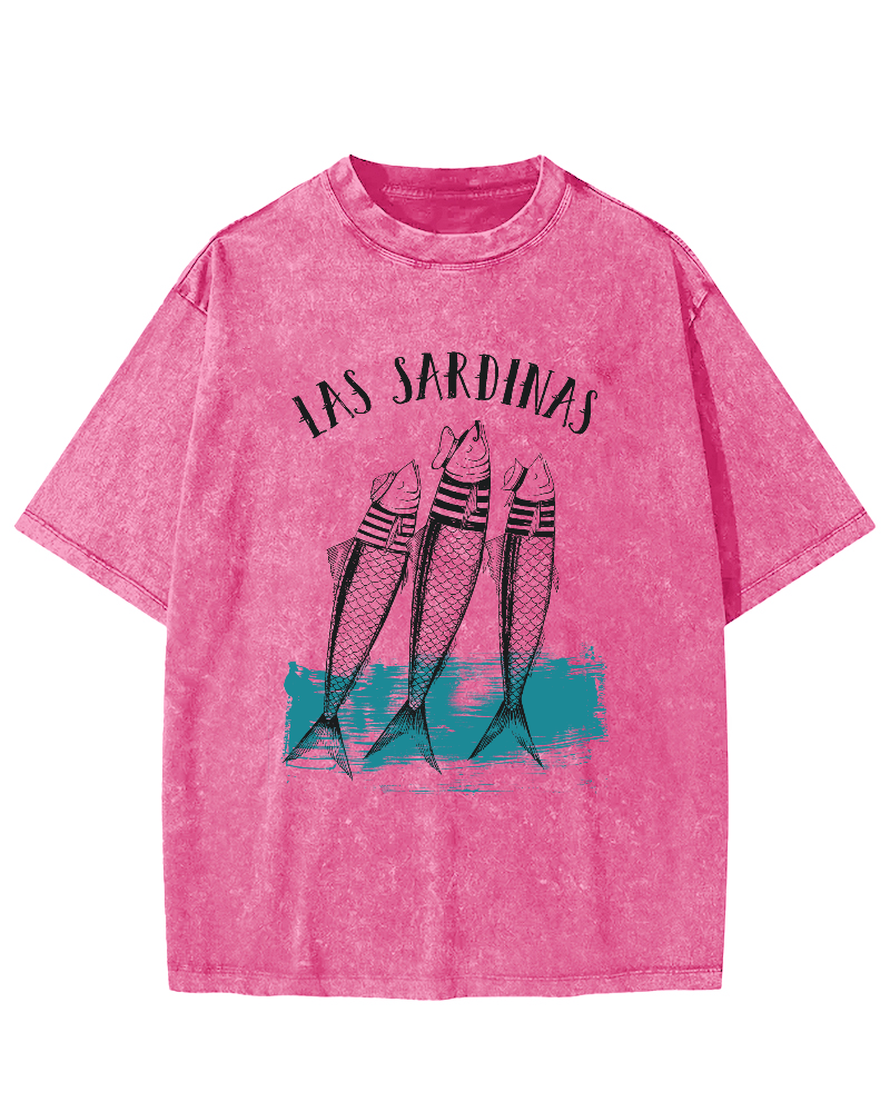 Las Sardinas Vintage Washed T-shirt