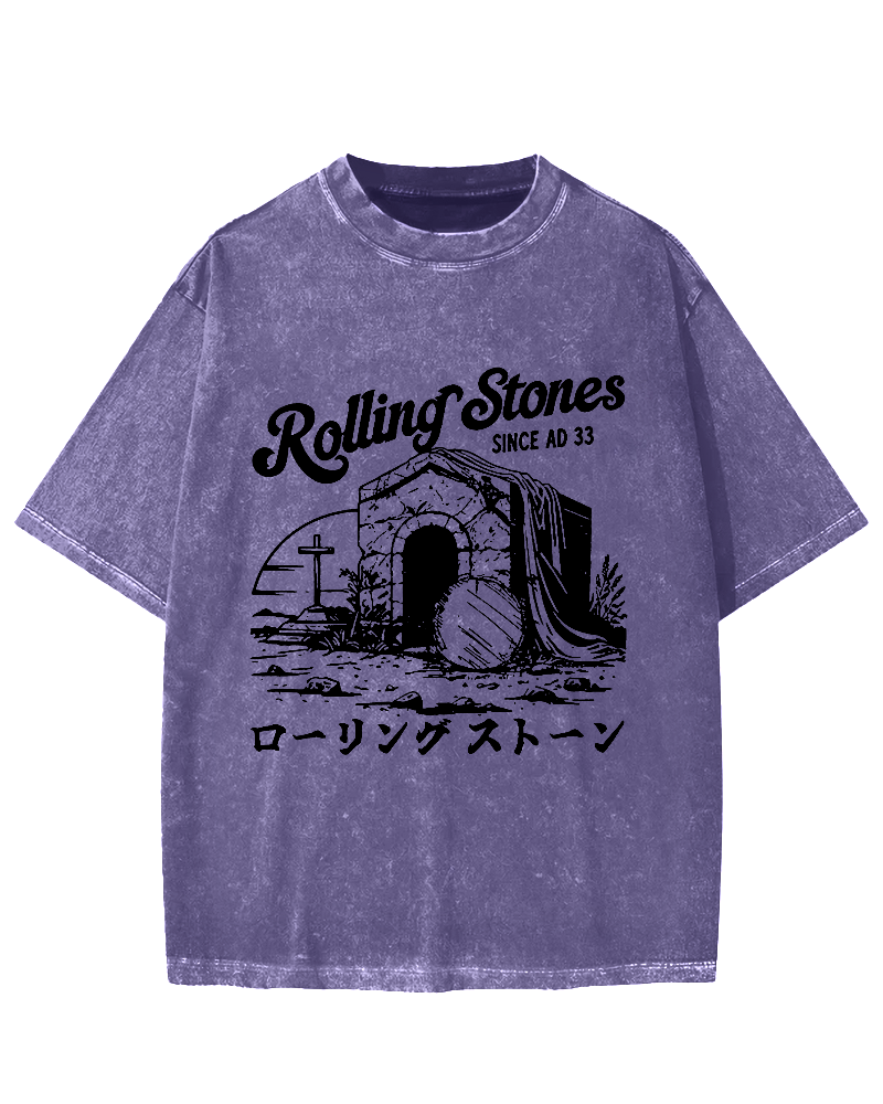 Rolling Stones Funny Easter Vintage Washed T-shirt