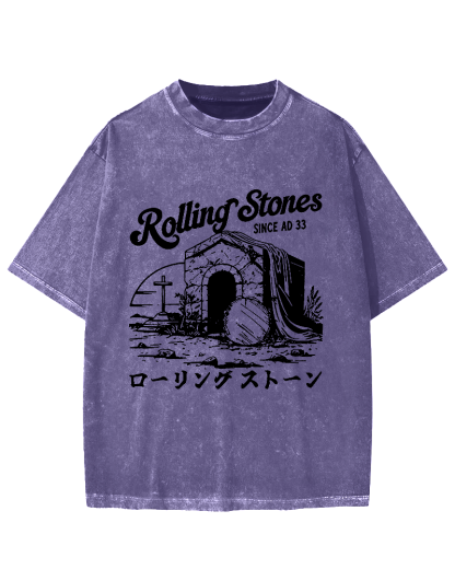 Rolling Stones Funny Easter Vintage Washed T-shirt