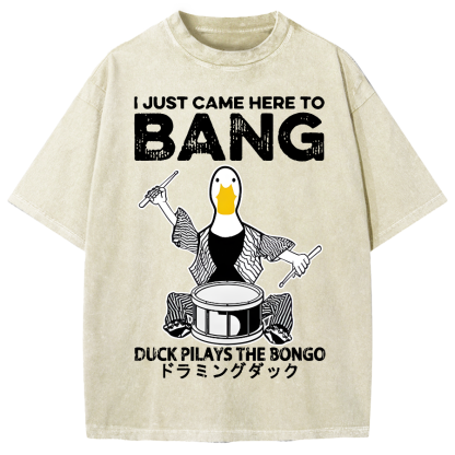 Drumming Duck Vintage Washed T-shirt