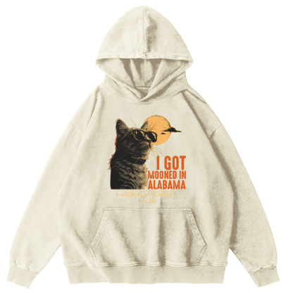 I Got Moonde In Alabama Vintage Washed Hoodie-Zazasy