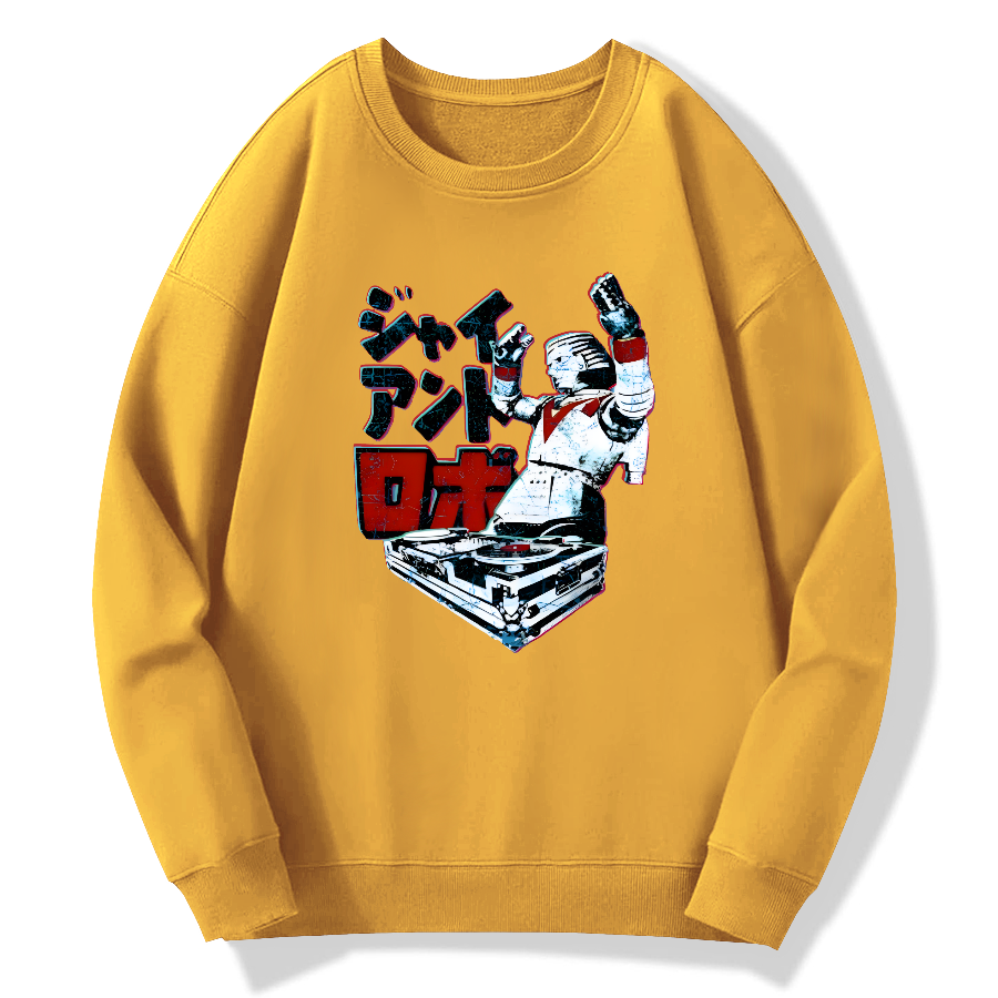 DJ Giant Robo Cotton Pullover Sweatshirt