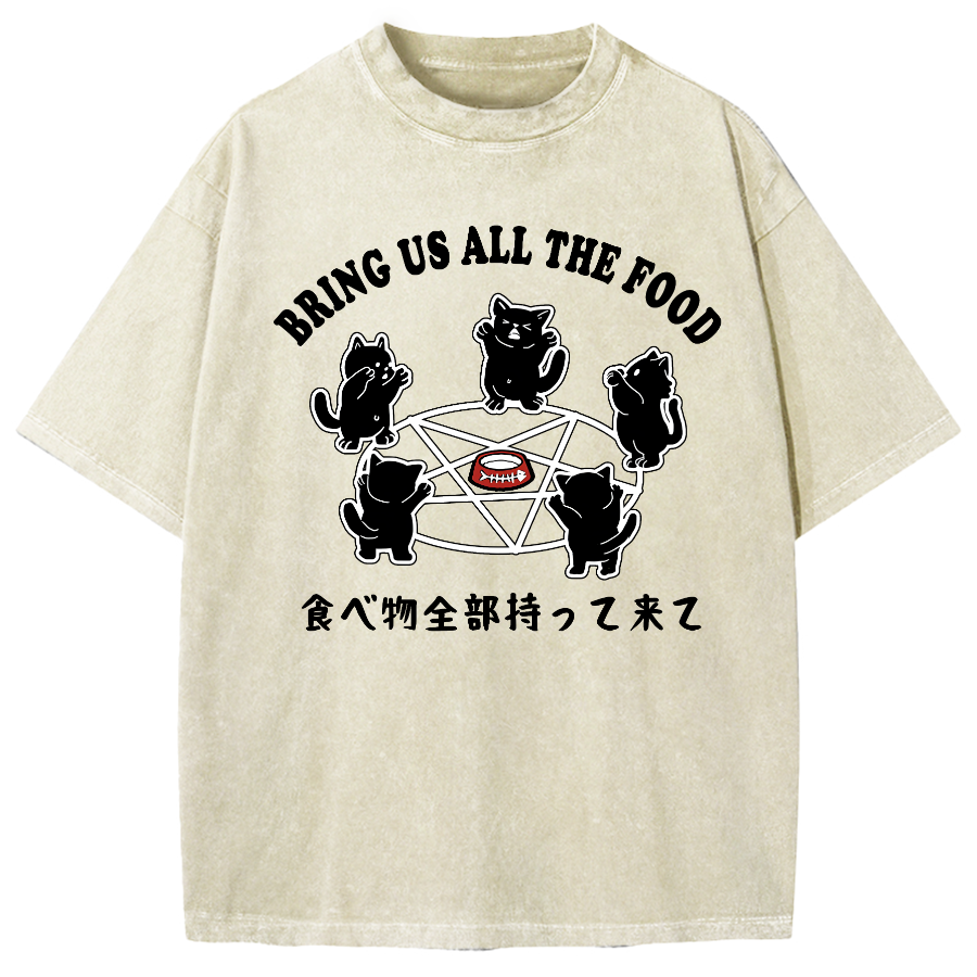 Bring All The Food Vintage Washed T-shirt