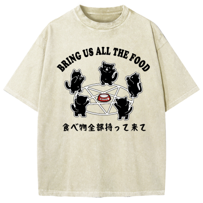 Bring All The Food Vintage Washed T-shirt