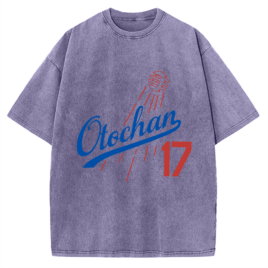 Otochan 17 Father's Japanese romanization Vintage Washed T-shirt