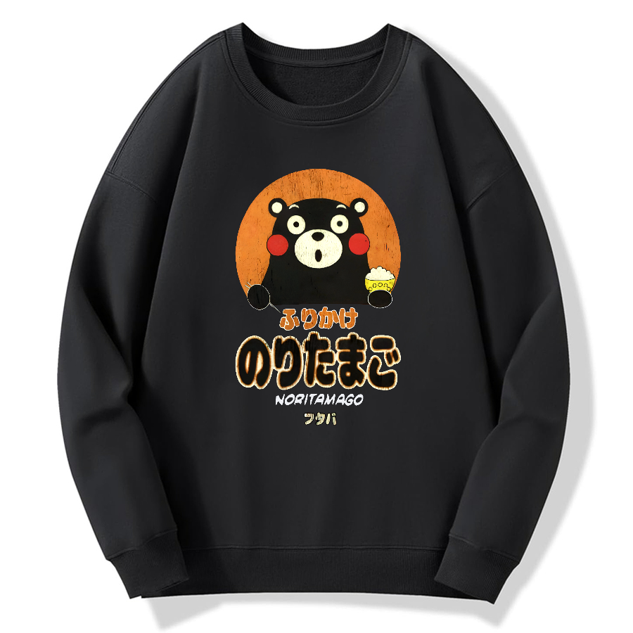 Kumamoto Bear Sprinkles Eggs Cotton Pullover Sweatshirt