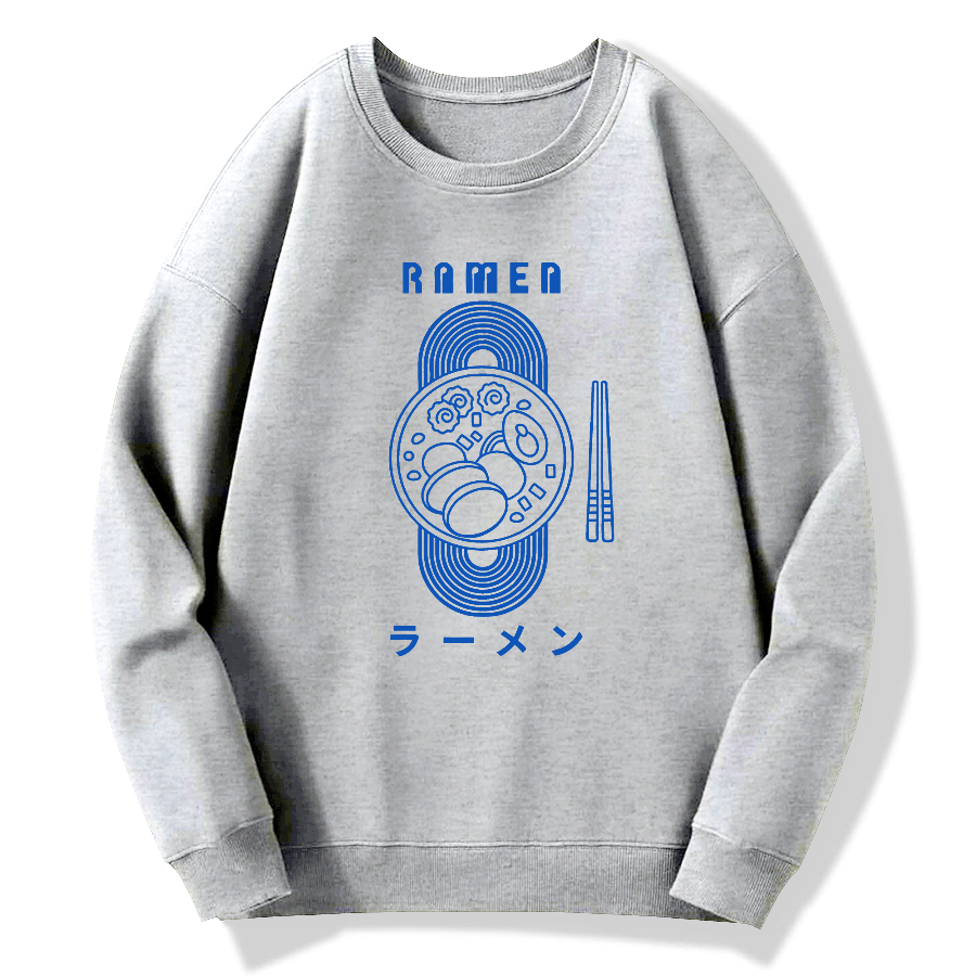 Lamian Noodles Cotton Pullover Sweatshirt