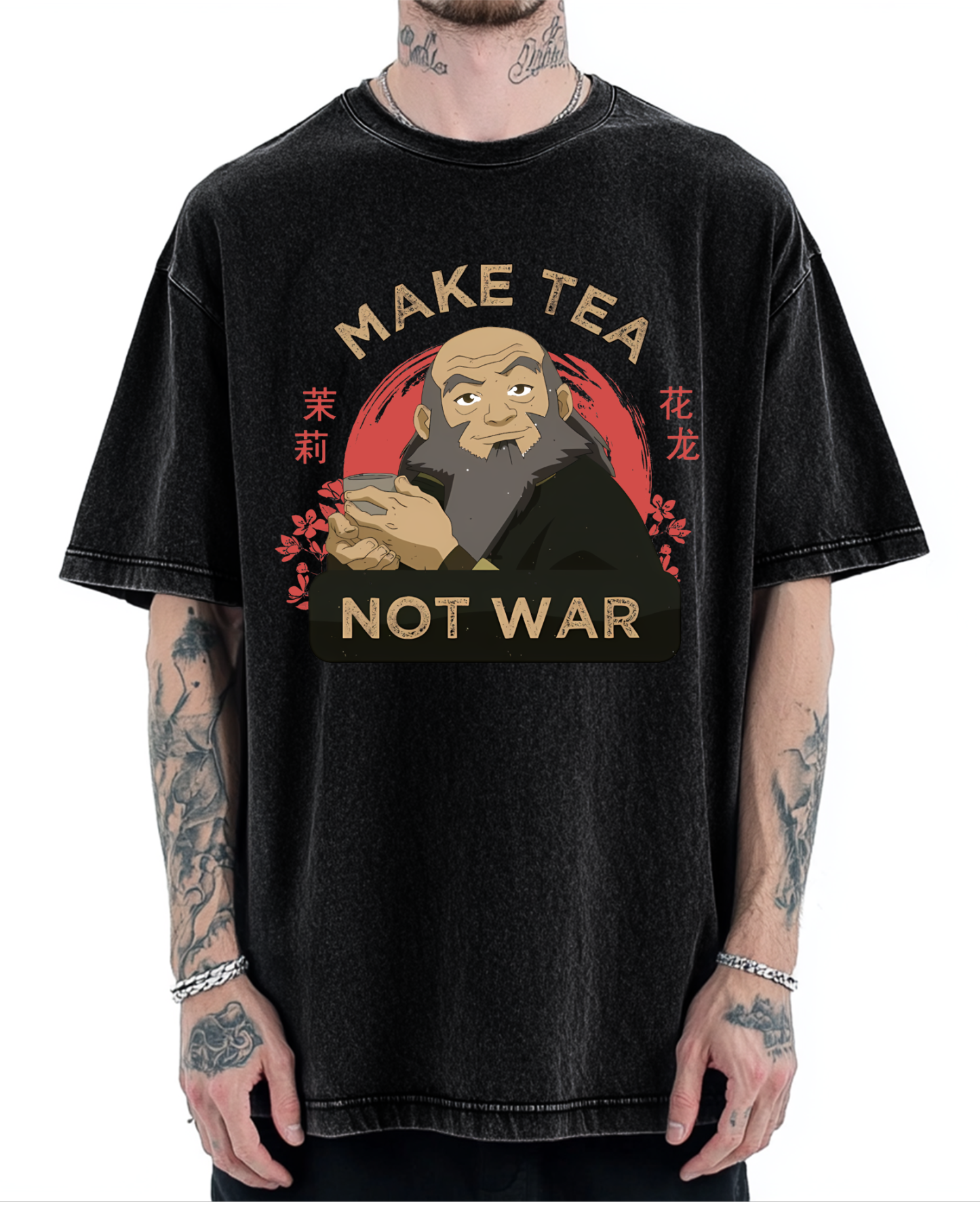 Make Tea not War Vintage Washed T-shirt