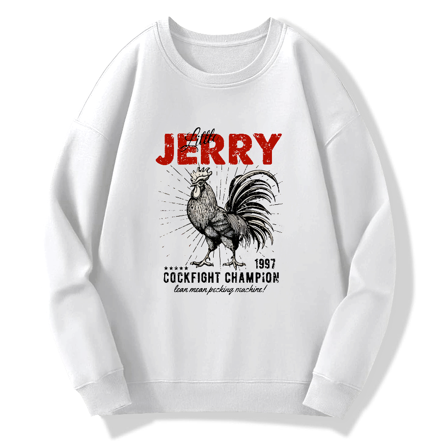 Jerry Retro Cotton Pullover Sweatshirt