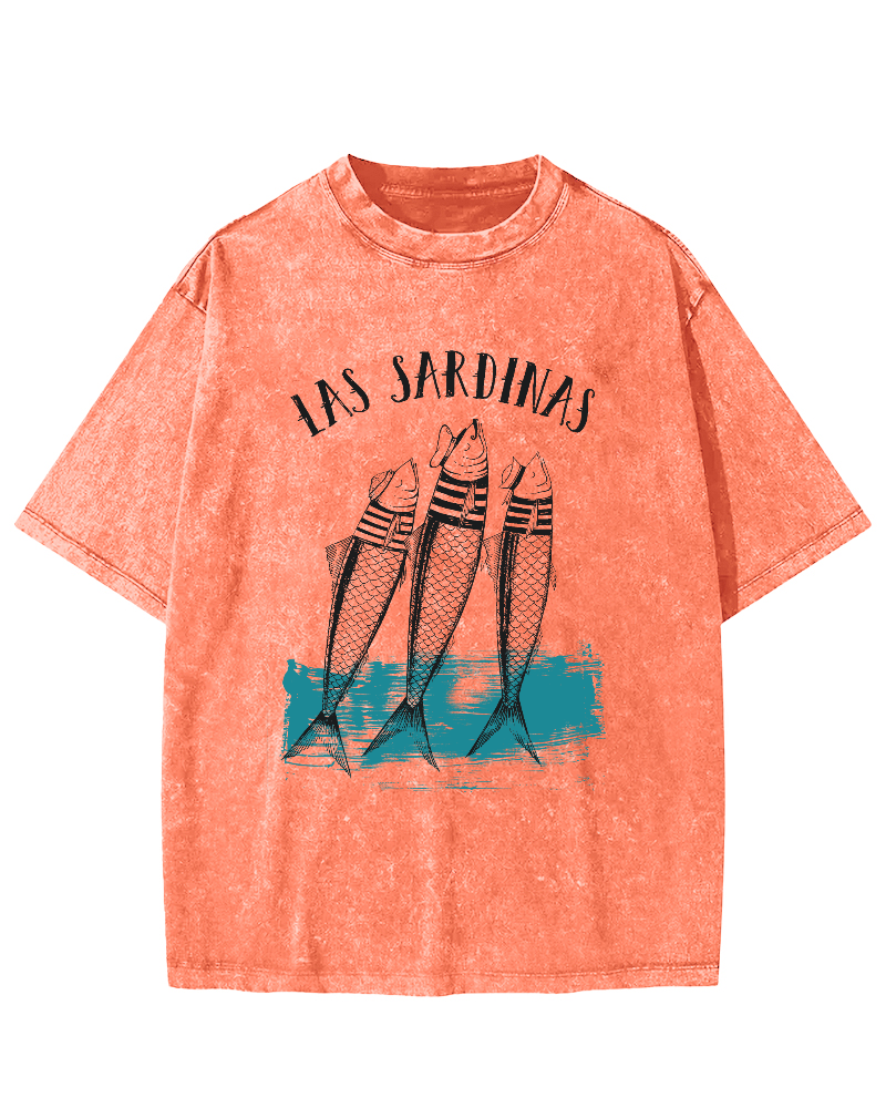 Las Sardinas Vintage Washed T-shirt