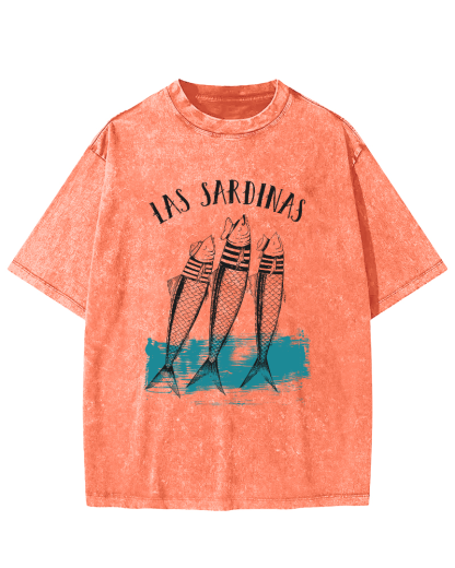 Las Sardinas Vintage Washed T-shirt
