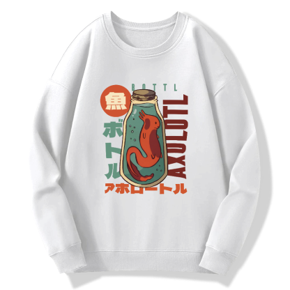 Mexican blunt mouthed salamander Cotton Pullover Sweatshirt