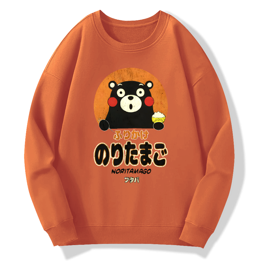 Kumamoto Bear Sprinkles Eggs Cotton Pullover Sweatshirt