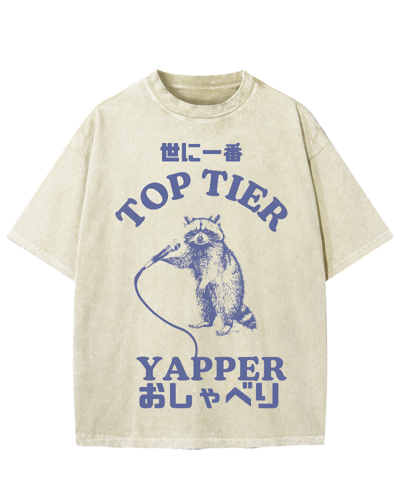 Top tier yapper Vintage Washed T-shirt