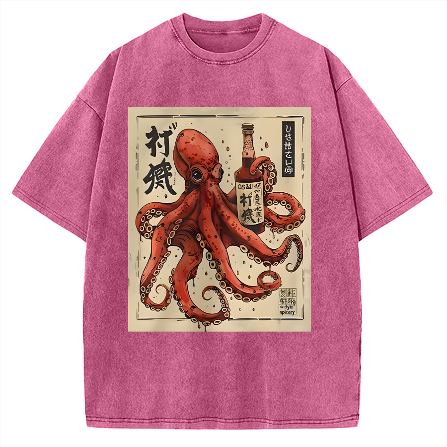 Osaka Saké Octopus Vintage Washed T-shirt