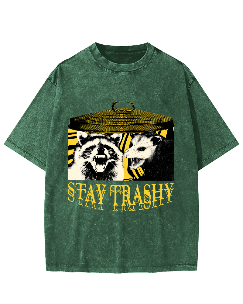 Raccoons And Opossums Vintage Distressed T-shirt-Zazasy