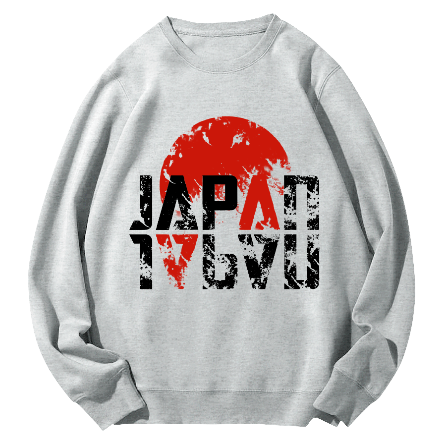 Japan Round Neck Sweatshirt-Zazasy
