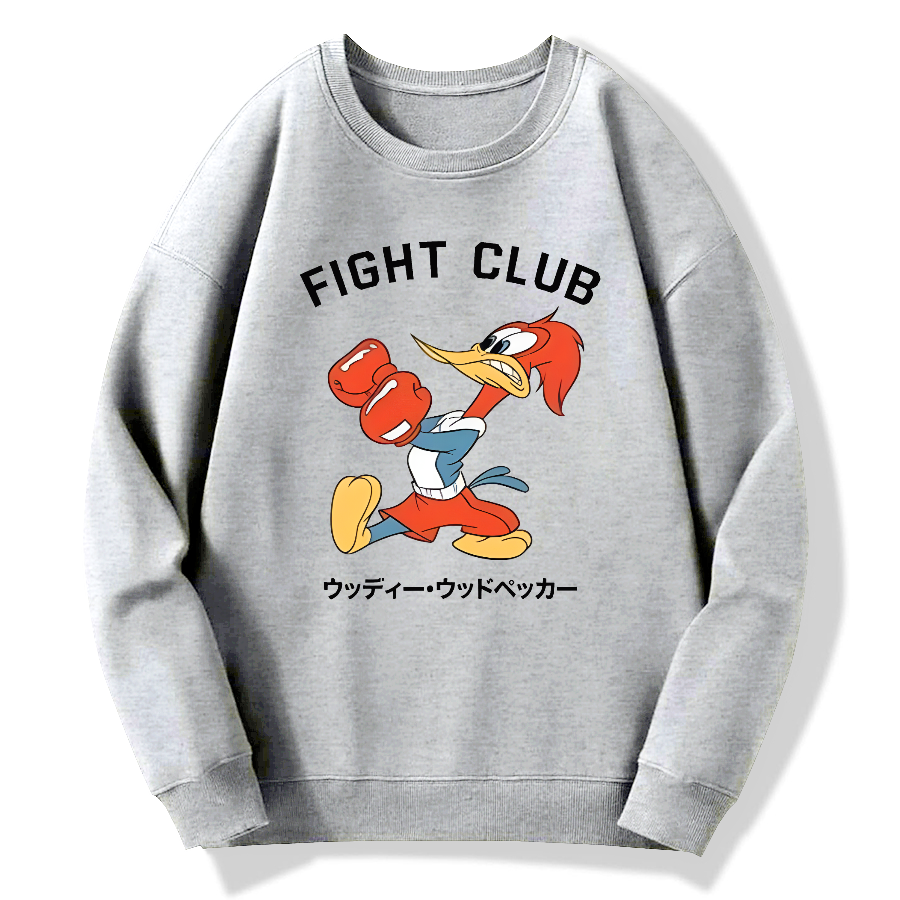 Fight Club Retro Japanese Style Cotton Pullover Sweatshirt