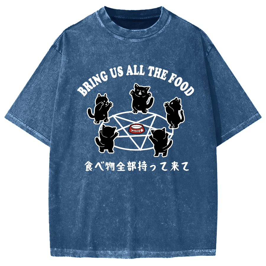 Bring All The Food Vintage Washed T-shirt