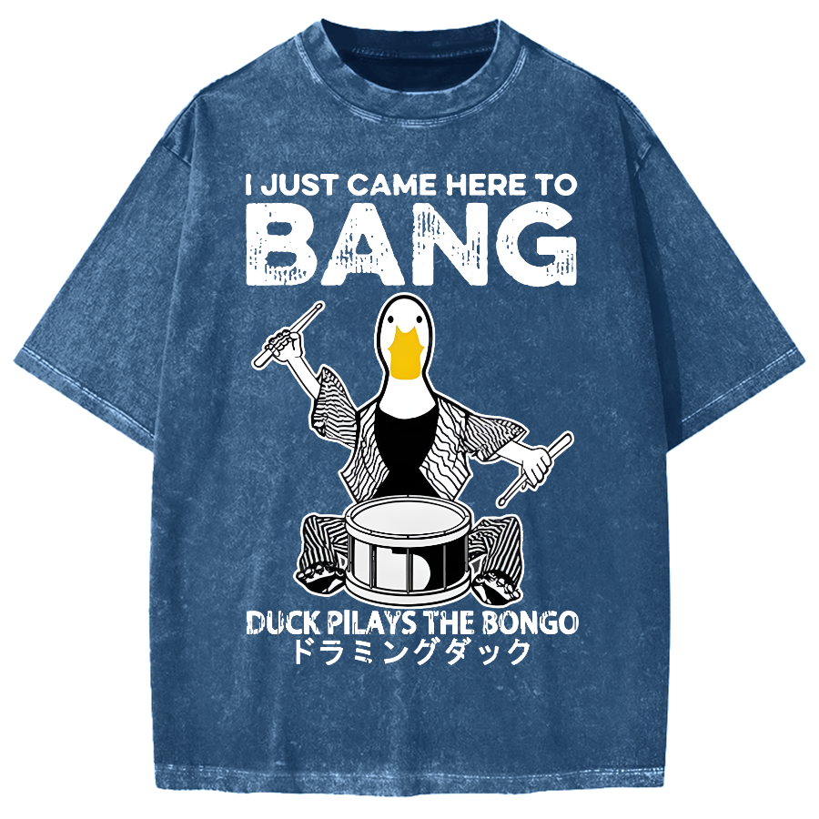 Drumming Duck Vintage Washed T-shirt