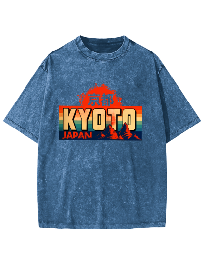 Kyoto Vintage Washed T-shirt-Zazasy