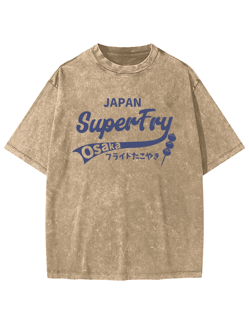 Super fried octopus skewers Vintage Washed T-shirt