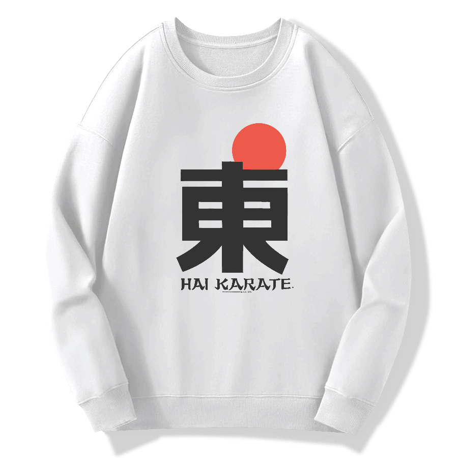 Japanese Hanzi Art Cotton Pullover Sweatshirt