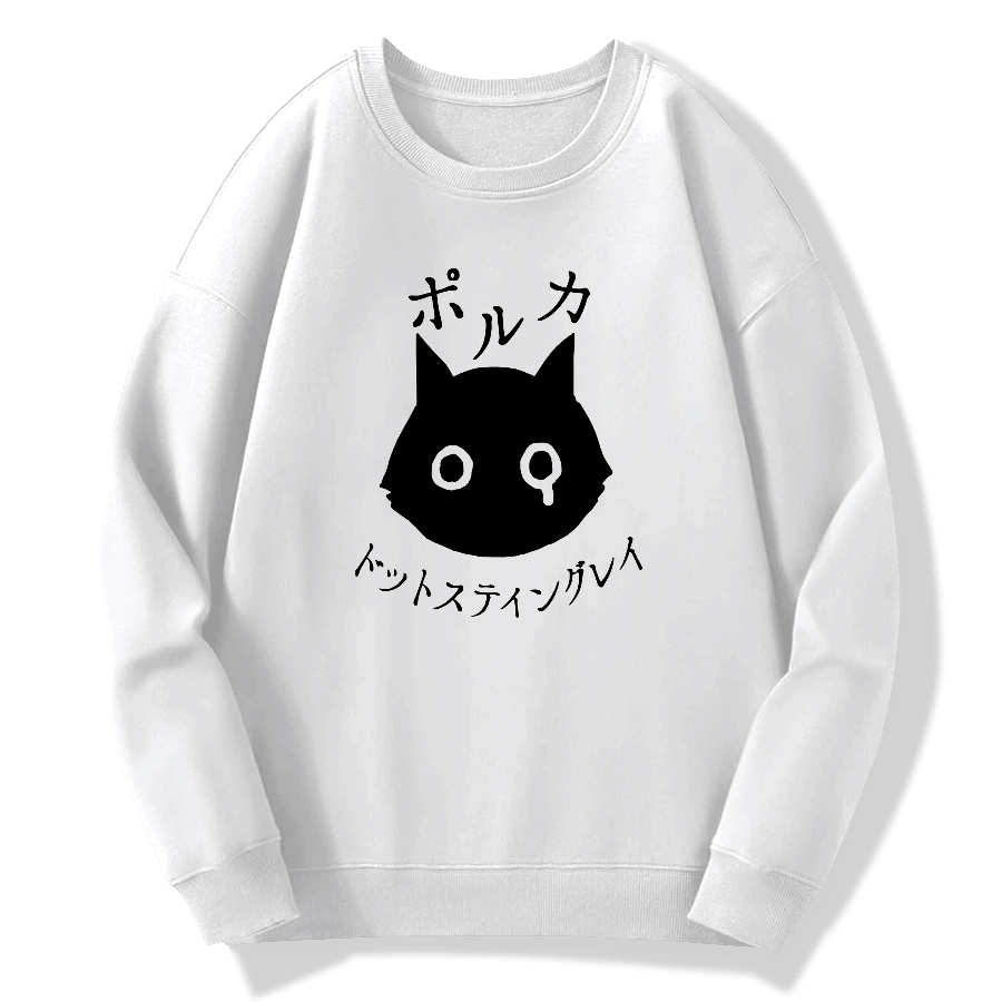 Polkadot Stingray Cotton Pullover Sweatshirt