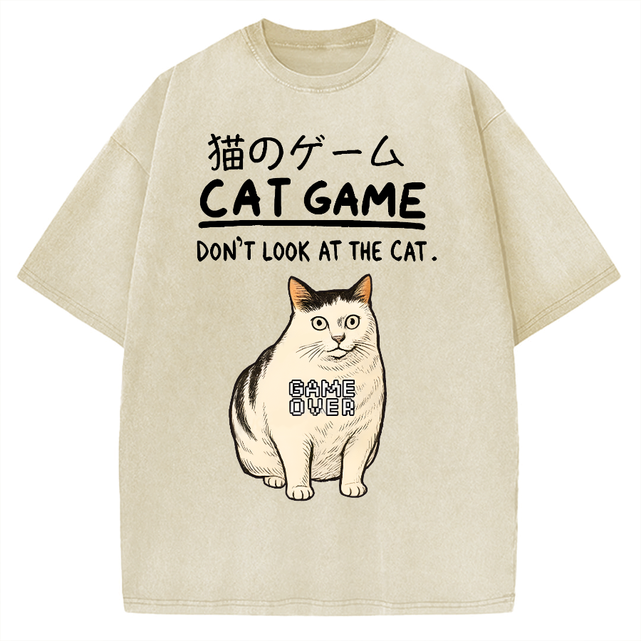 Don't Watch The Cat Vintage Washed T-shirt