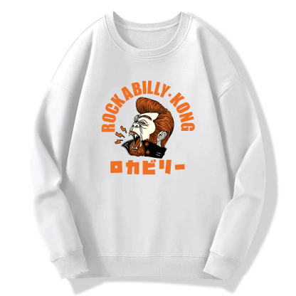 Rock and roll King Kong Cotton Pullover Sweatshirt