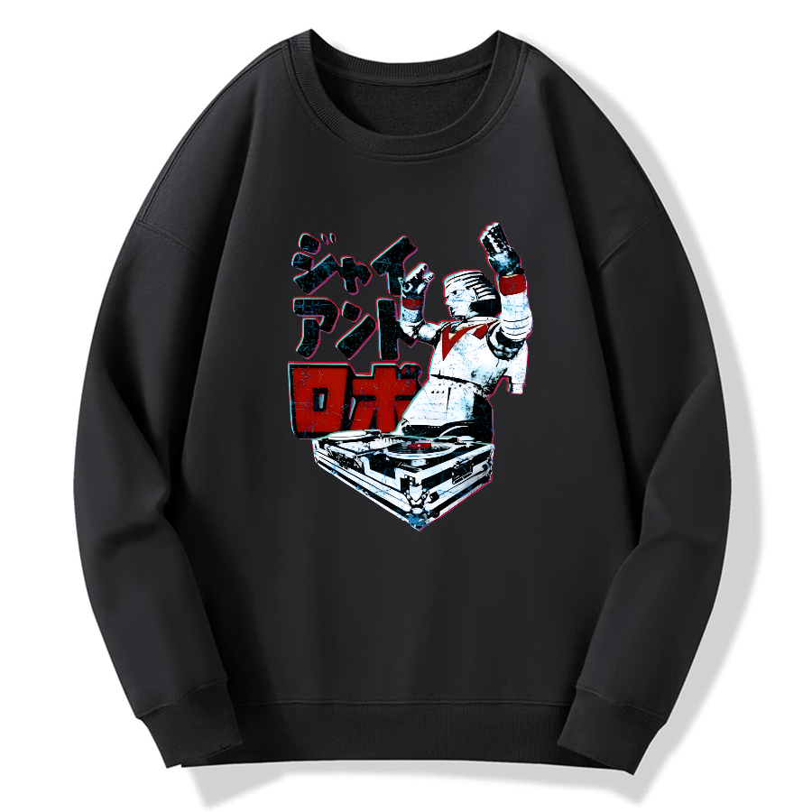 DJ Giant Robo Cotton Pullover Sweatshirt