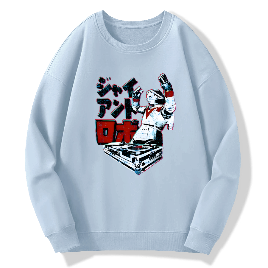 DJ Giant Robo Cotton Pullover Sweatshirt