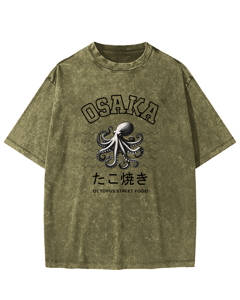 Osaka Octopus Vintage Washed T-shirt