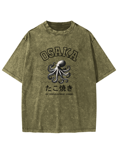 Osaka Octopus Vintage Washed T-shirt