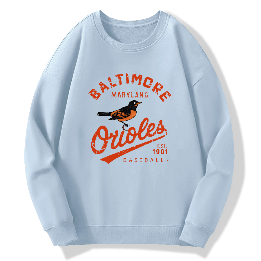 Baltimore Orioles Retro Cotton Pullover Sweatshirt