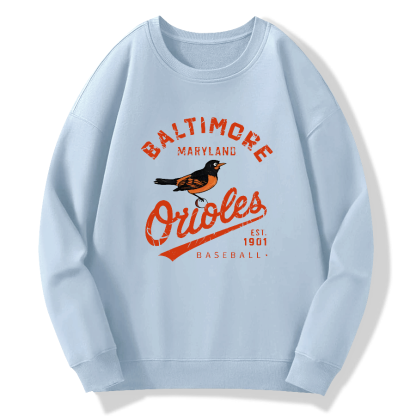 Baltimore Orioles Retro Cotton Pullover Sweatshirt
