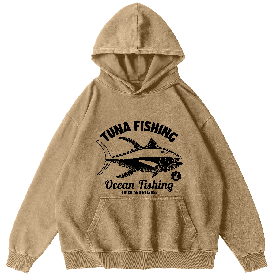 Tuna Japanese washed hoodie-Zazasy